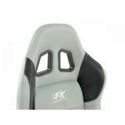 Снимка  на Спортни седалки комплект 2 бр. Houston еко кожа сиви/черни шев сиви FK Automotive FKRSE010049