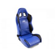Снимка  на Спортни седалки комплект 2 бр. Houston еко кожа сини/черни шев сини FK Automotive FKRSE010047