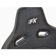 Снимка  на Спортни седалки комплект 2 бр. Köln еко кожа/текстил черни/сиви FK Automotive FKRSE17053