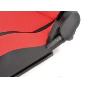 Снимка  на Спортни седалки комплект 2 бр. Köln еко кожа/текстил черни/червени FK Automotive FKRSE17055