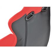 Снимка  на Спортни седалки комплект 2 бр. Köln еко кожа/текстил черни/червени FK Automotive FKRSE17055