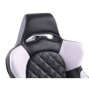 Снимка  на Спортни седалки комплект 2 бр. Las Vegas еко кожа черни/бели back made of GFK FK Automotive FKRSE011031