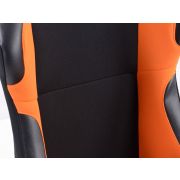 Снимка  на Спортни седалки комплект 2 бр. Los Angeles черни/оранжеви FK Automotive FKRSE010177