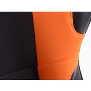 Снимка  на Спортни седалки комплект 2 бр. Los Angeles черни/оранжеви FK Automotive FKRSE010177