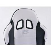 Снимка  на Спортни седалки комплект 2 бр. Miami еко кожа бели/черни FK Automotive FKRSE010065