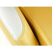 Снимка  на Спортни седалки комплект 2 бр. New York златни/сребърни шев сребърни FK Automotive FKRSE010033