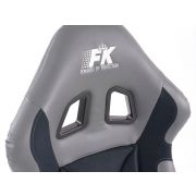 Снимка  на Спортни седалки комплект 2 бр. Race 1 сиви/черни FK Automotive FKRSE707/707