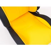 Снимка  на Спортни седалки комплект 2 бр. Race 5 жълти/черни FK Automotive FKRSE759/760