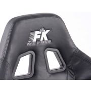 Снимка  на Спортни седалки комплект 2 бр. Racecar еко кожа черни FK Automotive FKRSE601/603