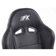 Снимка  на Спортни седалки комплект 2 бр. Racing еко кожа черни FK Automotive FKRSE945/946