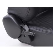 Снимка  на Спортни седалки комплект 2 бр. Racing еко кожа черни FK Automotive FKRSE945/946