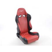 Снимка  на Спортни седалки комплект 2 бр. SCE-Sportive 1 еко кожа червени /черни FK Automotive SCERSE107/108