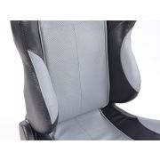 Снимка  на Спортни седалки комплект 2 бр. SCE-Sportive 2 еко кожа сиви/черни FK Automotive SCERSE111-112