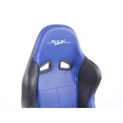 Снимка  на Спортни седалки комплект 2 бр. SCE-Sportive 2 еко кожа сини/черни FK Automotive SCERSE115-116