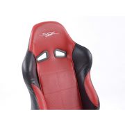 Снимка  на Спортни седалки комплект 2 бр. SCE-Sportive 2 еко кожа червени /черни FK Automotive SCERSE117-118