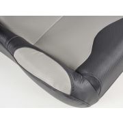 Снимка  на Спортни седалки комплект 2 бр. Spacelook Carbon еко кожа сиви/черни FK Automotive FKRSE805/806