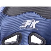 Снимка  на Спортни седалки комплект 2 бр. Spacelook Carbon еко кожа сини FK Automotive FKRSE803/804