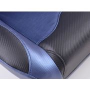 Снимка  на Спортни седалки комплект 2 бр. Spacelook Carbon еко кожа сини FK Automotive FKRSE803/804