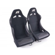 Снимка на Спортни седалки комплект 2 бр. Basic черни FK Automotive FKRSE321/321