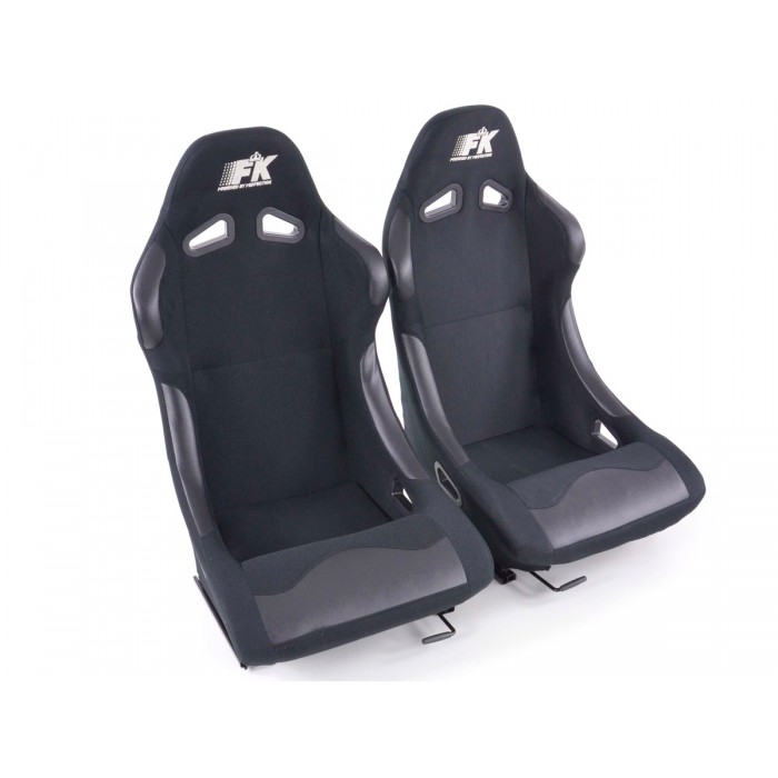 Снимка на Спортни седалки комплект 2 бр. Basic черни FK Automotive FKRSE321/321 за мотор Honda CBR CBR 600 F (PC31) - 34 коня бензин