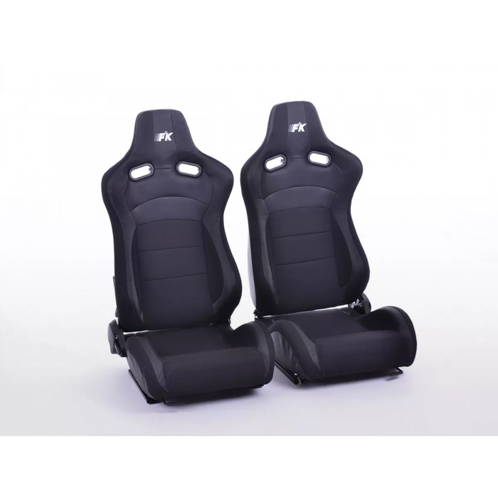 Снимка на Спортни седалки комплект 2 бр. Cologne черни FK Automotive FKRSE17057
