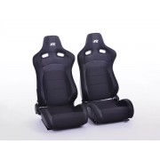 Снимка на Спортни седалки комплект 2 бр. Cologne черни FK Automotive FKRSE17057