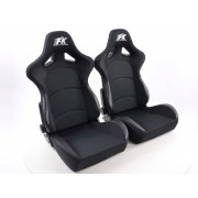 Снимка на Спортни седалки комплект 2 бр. Control с подгряване и масаж FK Automotive FKRSE401-1/401-2-M