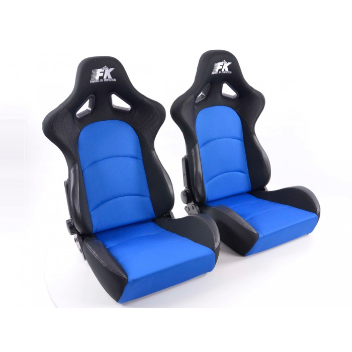 Снимка на Спортни седалки комплект 2 бр. Control сини/черни FK Automotive FKRSE403-1/403-2