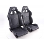 Снимка на Спортни седалки комплект 2 бр. Cyberstar с подгряване FK Automotive FKRSE641/643-H