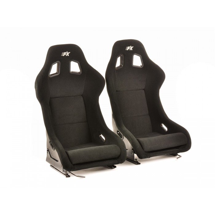 Снимка на Спортни седалки комплект 2 бр. Düsseldorf текстил черни FK Automotive FKRSE17071 за Lotus Esprit S4 (082) 2.2 - 300 коня бензин