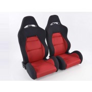 Снимка на Спортни седалки комплект 2 бр. Edition 3 червени /черни FK Automotive DP027