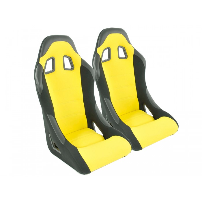 Снимка на Спортни седалки комплект 2 бр. Edition 4 жълти FK Automotive DP041 за Fiat Freemont JC 2.0 JTD - 170 коня дизел