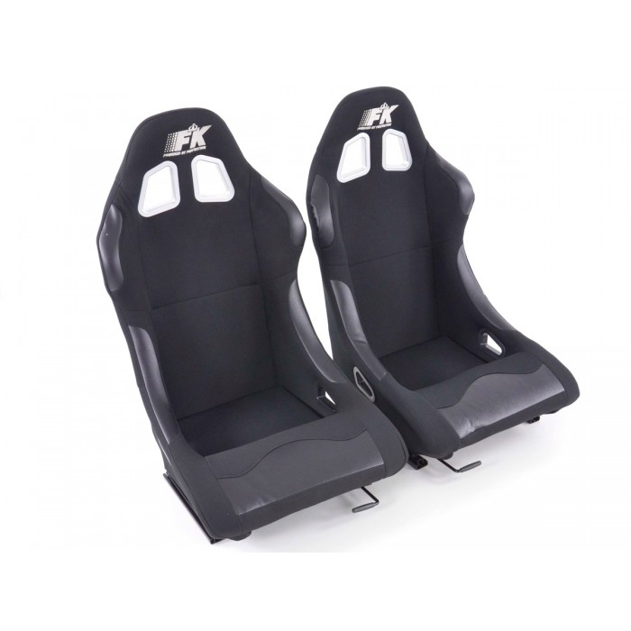 Снимка на Спортни седалки комплект 2 бр. Los Angeles черни FK Automotive FKRSE010171 за Peugeot 307 Estate (3E) 1.4 HDi - 68 коня дизел