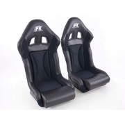 Снимка на Спортни седалки комплект 2 бр. Race 1 черни FK Automotive FKRSE701/701