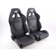 Снимка на Спортни седалки комплект 2 бр. Racecar с подгряване и масаж FK Automotive FKRSE601/603-M