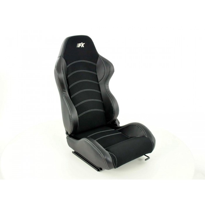 Снимка на Спортни седалки комплект 2 бр. Vancouver черни FK Automotive FKRSE011061 за Seat Ibiza 2 (6K2) 1.4 i - 60 коня бензин