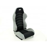 Снимка на Спортни седалки комплект 2 бр. Vancouver черни/сиви FK Automotive FKRSE011069