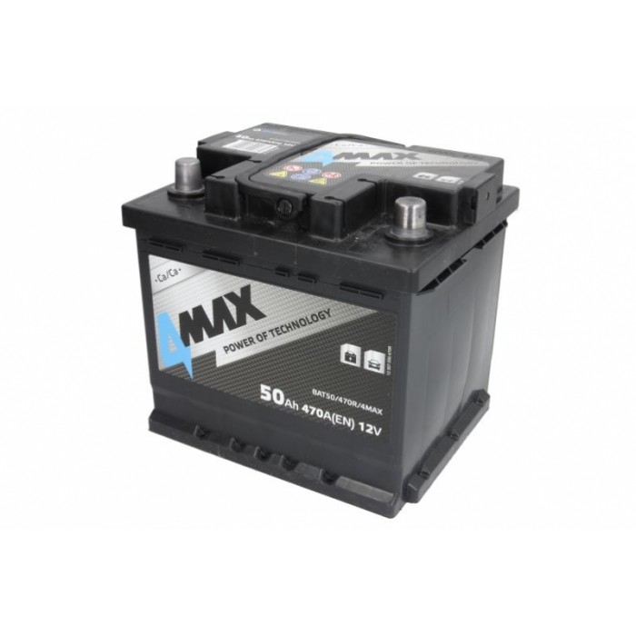 Снимка на Стартов акумулатор 4MAX BAT50/470R/4MAX за Toyota LiteAce Box (CM3,KM3 V) 1.5 (KM31_V, KM36_V, KM31RV, KM36RV) - 69 коня бензин