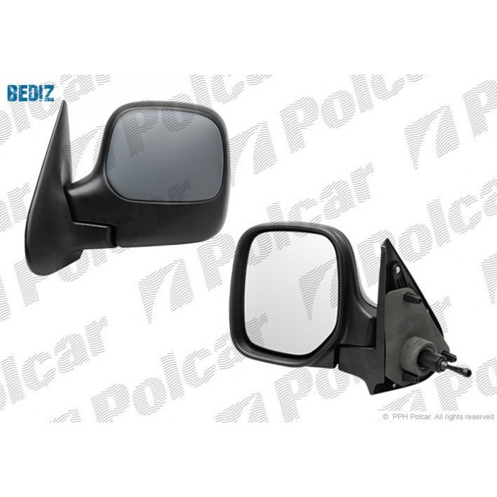 Снимка на странично огледало POLCAR 5790512M за Peugeot Grand Raid Box 1.6 HDi - 111 коня дизел