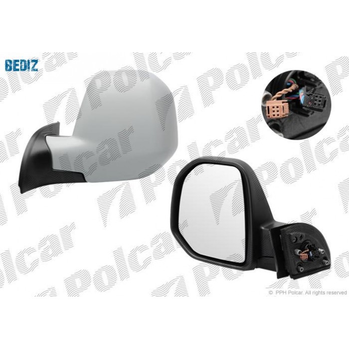 Снимка на странично огледало POLCAR 5792514M за Citroen Berlingo BOX 1.6 HDi 90 - 92 коня дизел