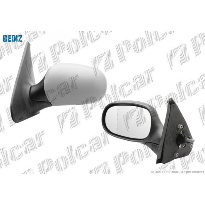 Снимка на странично огледало POLCAR 6015512M за Renault Clio 2 1.6 16V (BB01, BB0H, BB0T, BB14, BB1D, BB1R, BB2KL, BB3G... - 107 коня бензин