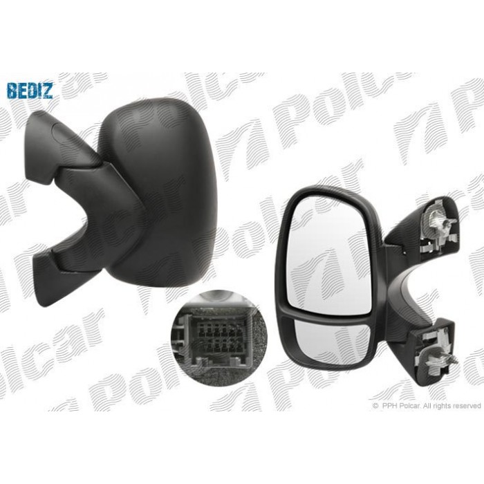 Снимка на странично огледало POLCAR 6026514M за Opel Vivaro Box (F7) 2.0 16V (F7) - 120 коня бензин