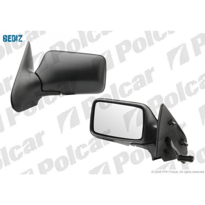 Снимка на странично огледало POLCAR 6713524E за Seat Ibiza 2 (6K2) 1.4 i - 60 коня бензин