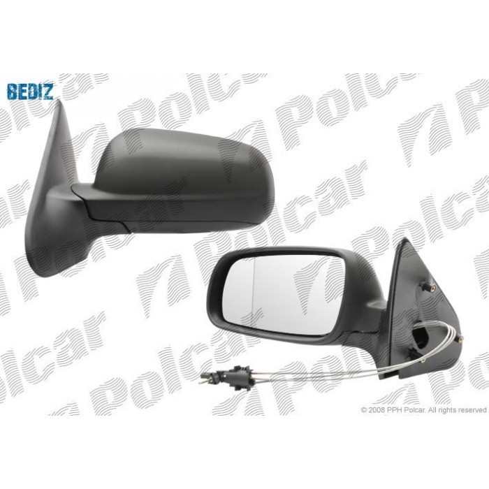 Снимка на странично огледало POLCAR 6714511M за Seat Ibiza 2 (6K) 1.4 i - 60 коня бензин