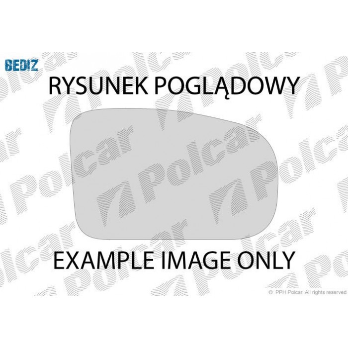 Снимка на Стъкло за странично огледало POLCAR 1323541E за VW Passat 5 Variant (3b6) 1.9 TDI - 130 коня дизел
