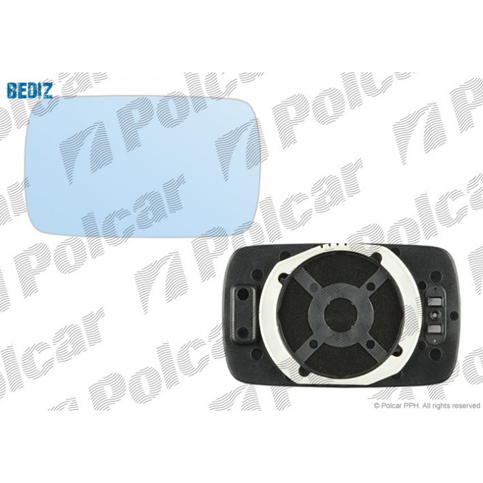 Снимка на Стъкло за странично огледало POLCAR 2005545M за BMW 5 Sedan E34 520 i 24V - 150 коня бензин