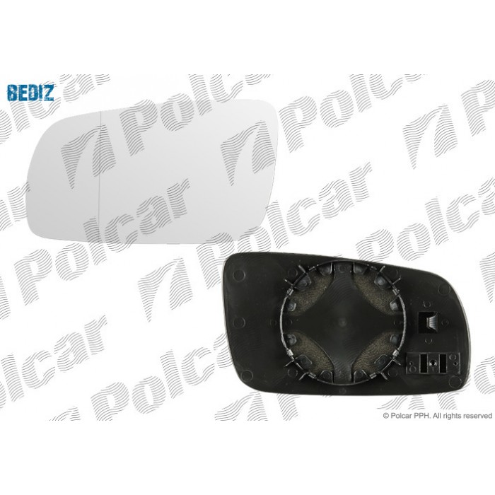 Снимка на Стъкло за странично огледало POLCAR 9541549M за VW Polo 3 Facelift (6n2) 1.9 SDI - 64 коня дизел