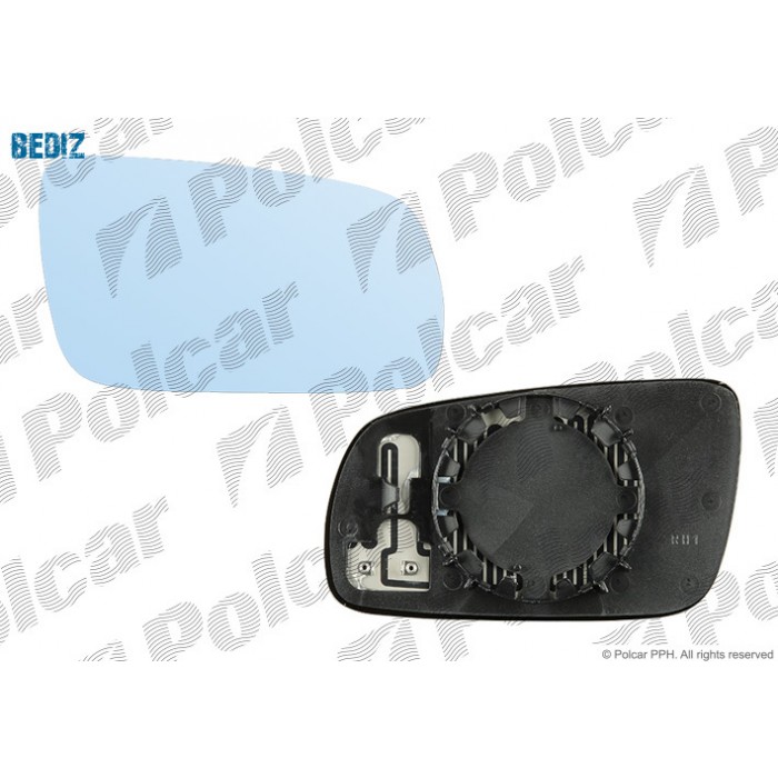 Снимка на Стъкло за странично огледало POLCAR 95415511 за VW Bora Sedan (1J2) 1.8 T - 180 коня бензин