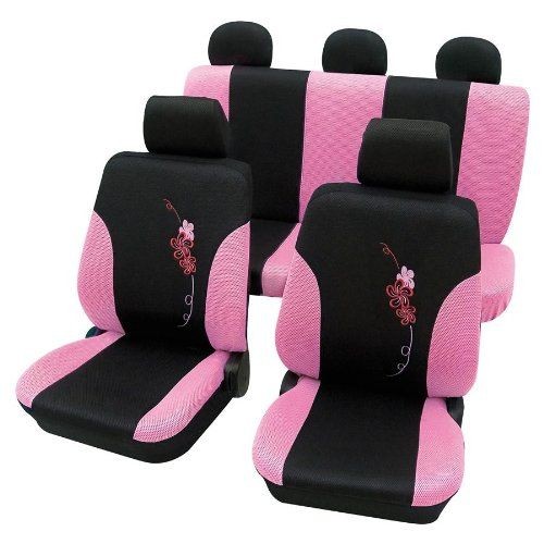 Снимка на Тапицерии за седалки Flower - Розов цвят  Petex 25874922 за Audi 100 Sedan (44, 44Q, C3) 1.8 Cat - 90 коня бензин