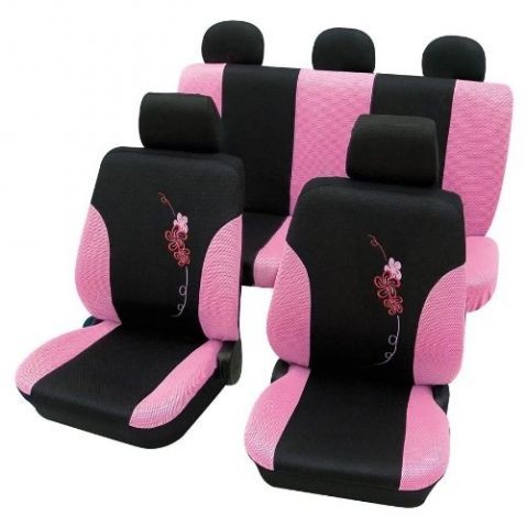 Снимка на Тапицерии за седалки Flower - Розов цвят  Petex 25874922 за Audi A3 (8P1) 1.6 - 102 коня бензин